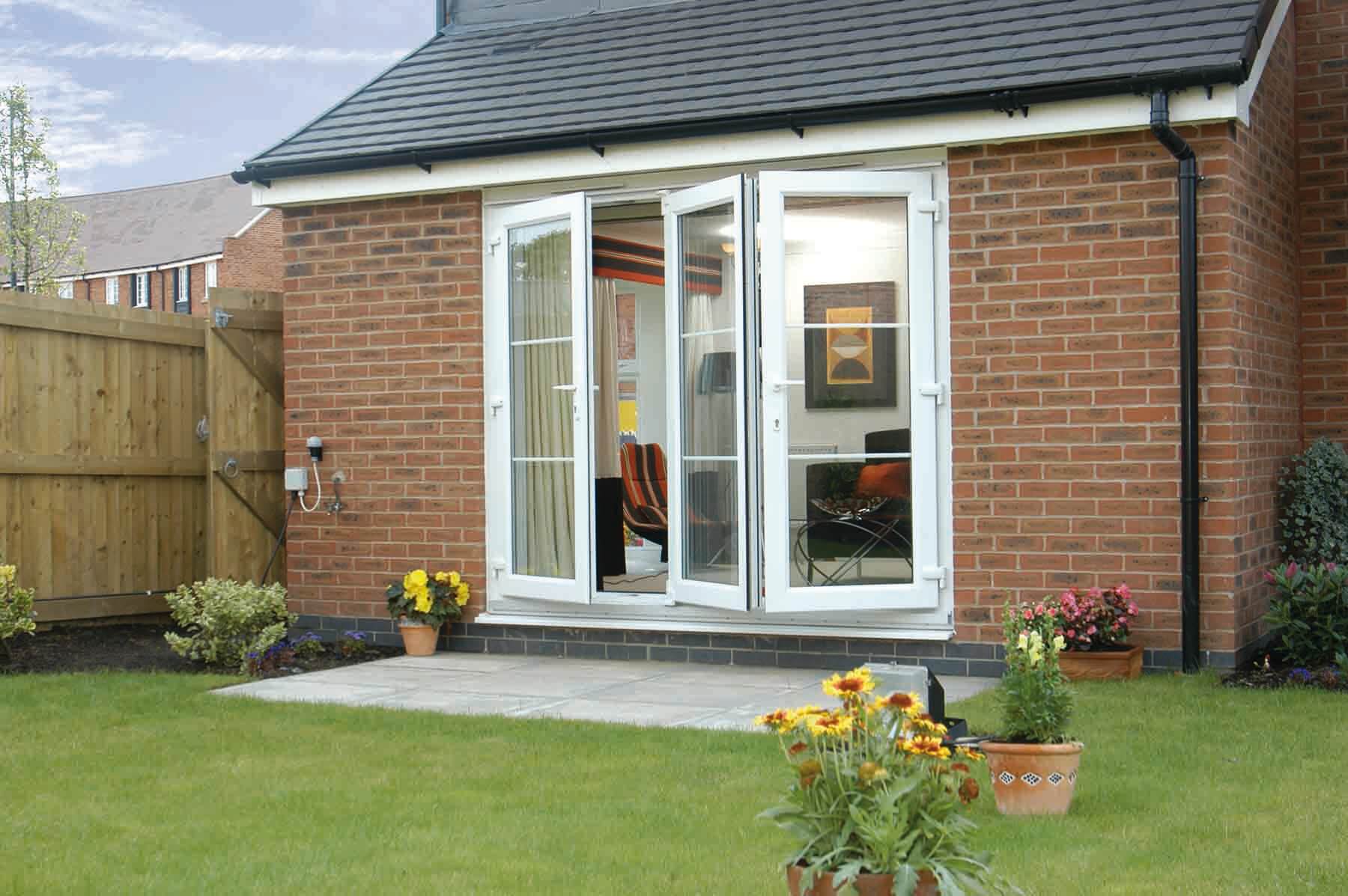 small white bifolds