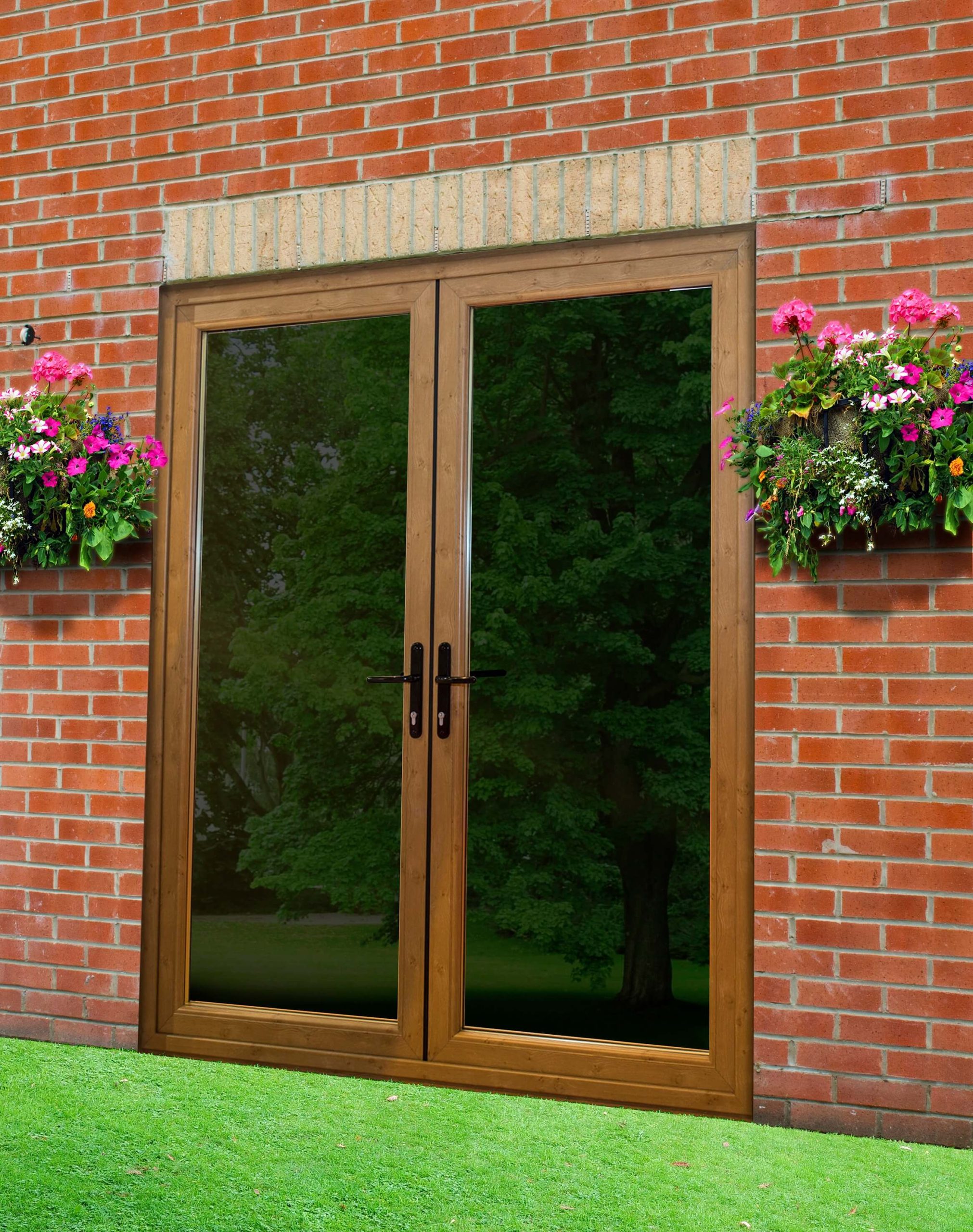 Oak french door
